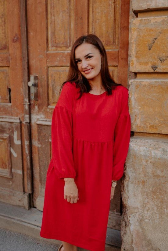 Ľanové šaty "Maison Linen" MIDI - rôzne farby