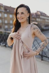 Šaty "Aura" - béžové