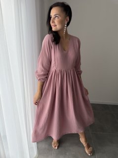 Šaty "Boho Breeze" - tmavá staroružová