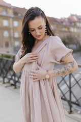 Šaty "Boho Breeze" - béžové