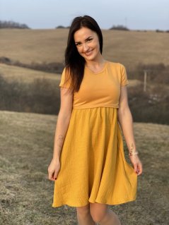 Šaty "Bohémia" mušelin  - rôzne farby