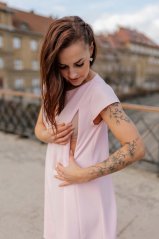 Spoločenské šaty "Elysia" – bledo ružové