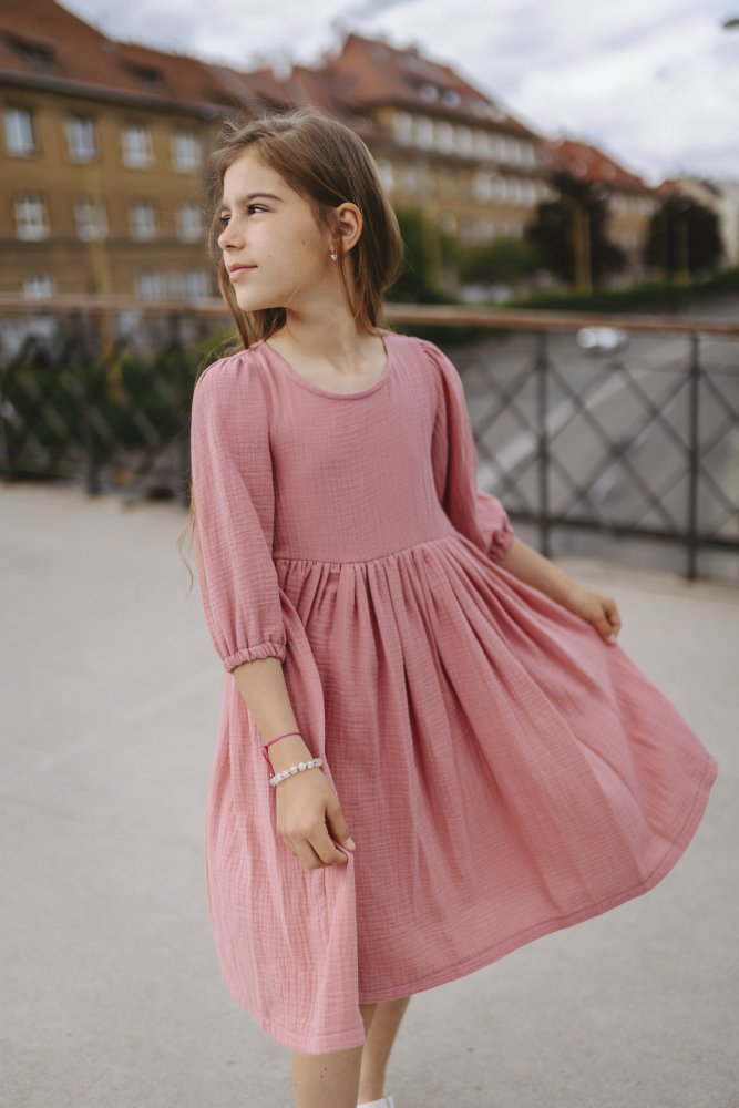 Mušelínové šaty - Veľkosť detské oblečenie - 56-62