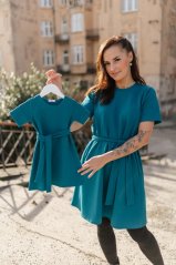 Šaty "Luna" Basic - MAMA a DCÉRA – Petrolejové