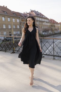 Šaty "Aura" - čierne