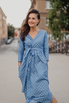 Riflové zavinovacie šaty - Celeste wrap