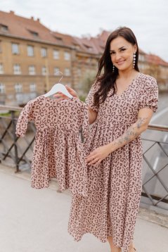 Šaty "Boho Breeze" MAMA A DCÉRA - leopard