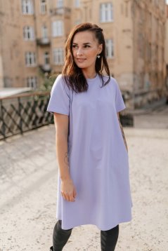 Teplákové šaty "Luna" – Lila