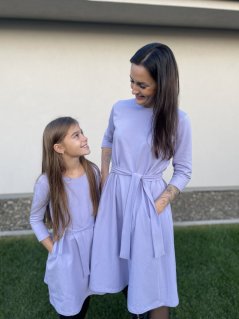 Šaty "Luna" Basic - MAMA a DCÉRA – LILA