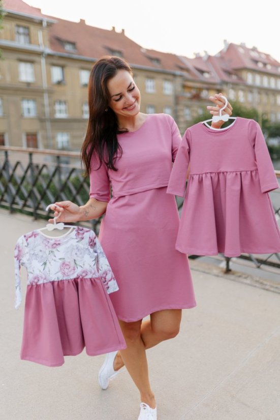 Ačkové šaty MAMA a DCÉRA – rôzne farby - Veľkosť: XS