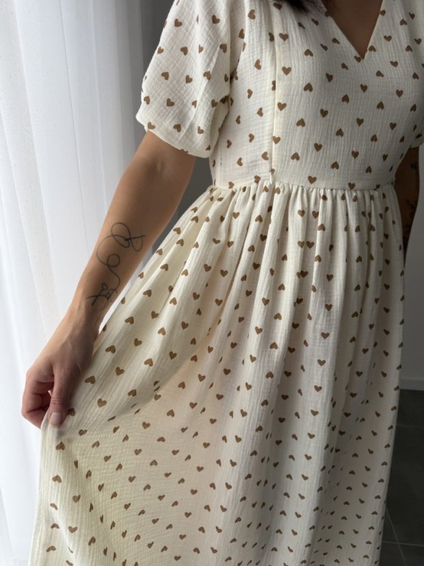 Šaty "Boho Breeze" MAMA A DCÉRA - srdiečka