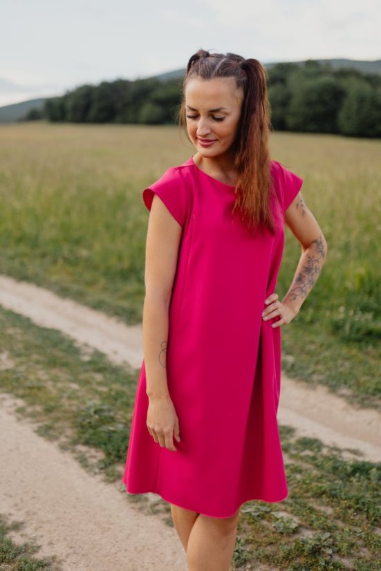 Spoločenské šaty "Elysia" – malinová