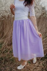 MIDI tylová sukňa - rôzne farby