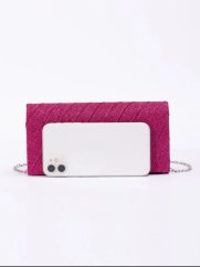 Elegantná trblietavá kabelka - fuchsia