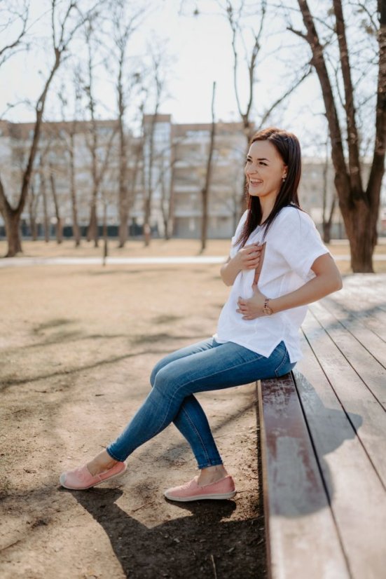 Ľanová blúzka basic - rôzne farby