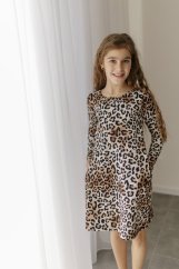 Šaty "Luna" - MAMA a DCÉRA – Leopard
