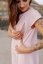 Elegantné šaty na dojčenie – bledo ružové