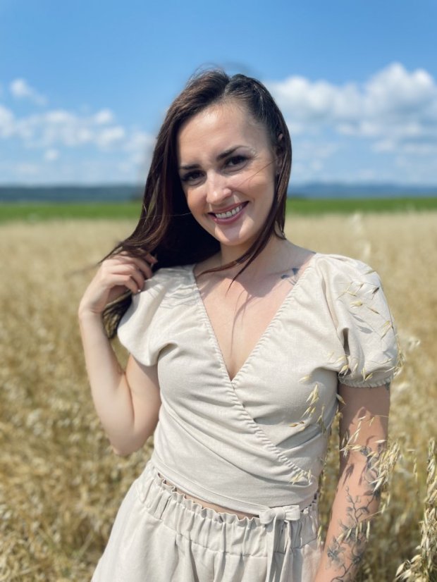 Ľanový krátky zavinovací set - rôzne farby