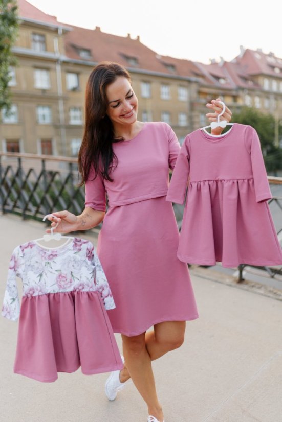 Ačkové šaty MAMA a DCÉRA – rôzne farby - Veľkosť: XS