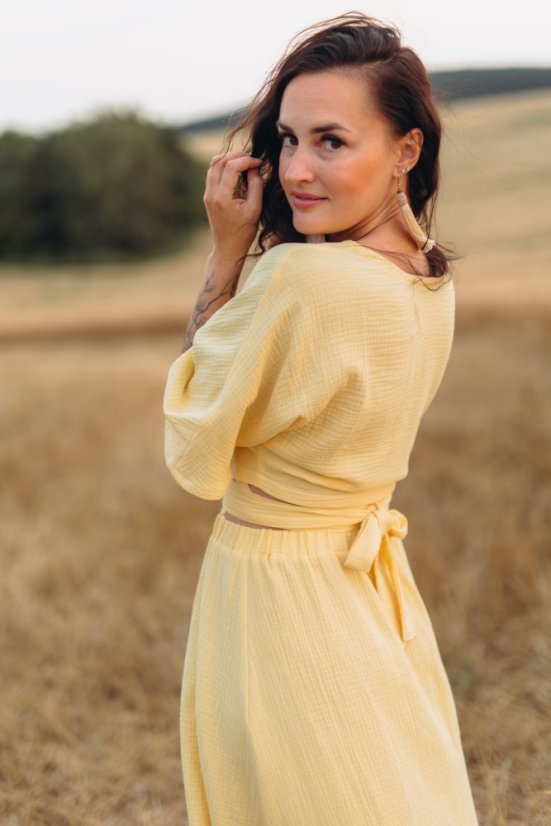 Mušelínový kimono top Elia comfy - rôzne farby a vzory