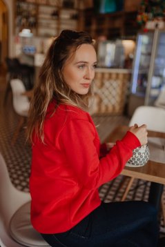 Dámska hrubšia mikina/svetrík – rôzne farby