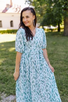 Šaty "Boho Breeze" - mint leaves