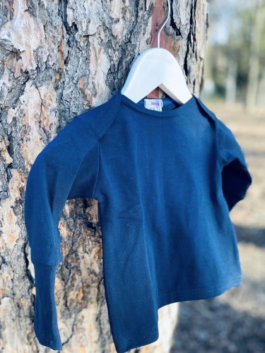 Detské tričko - modré - Veľkosť detské oblečenie: 68-74