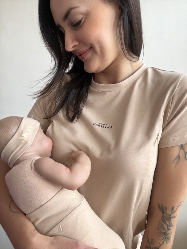 Mliečna baristka - Bavlnené oversize tričko - rôzne farby