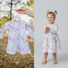 Dievčenské úpletové šaty -  rôzne vzory