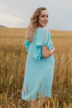 Spoločenské mušelínové šaty "Elysia" – Rôzne farby