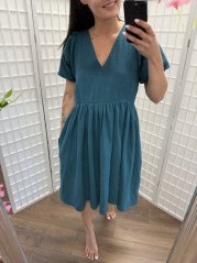 Šaty "Boho Breeze" - petrolej