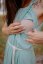 Bambusové šaty na dojčenie – mentolové - Veľkosť: UNI, Dĺžka: Dlhé