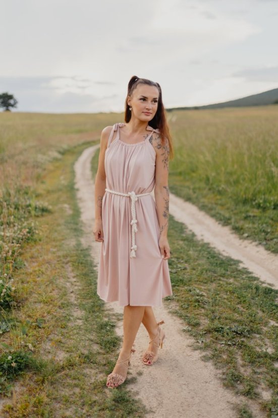Bambusové šaty – staroružové