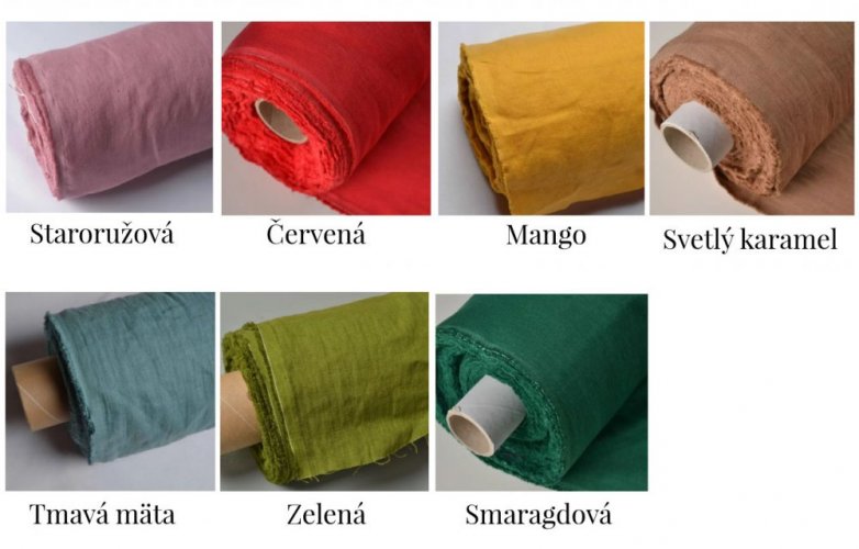 Dámske ľanové nohavice s vysokým pásom – rôzne farby
