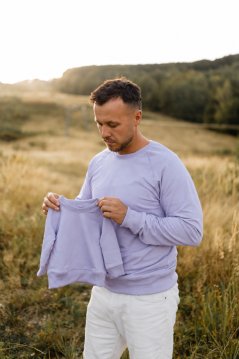 OTEC A MINI -  mikina/svetrík - lila