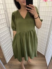 Šaty "Boho Breeze" - Army green