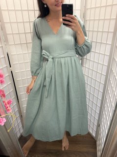 Šaty  "Aura" - basic - dark mint