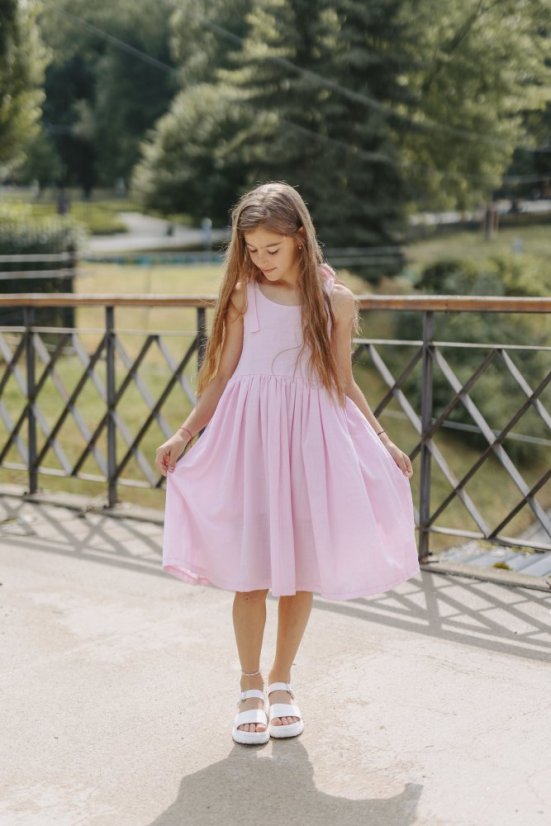 Ľanové šaty "Aura" MAMA A DCÉRA - rôzne farby