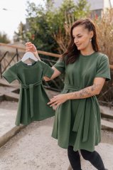 Šaty "Luna" Basic - MAMA a DCÉRA – Army green