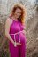 Bambusové šaty na dojčenie – fuchsia