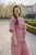 Krátke mušelínové kimono - tmavá staroružová