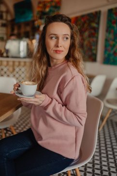 Dámska hrubšia mikina/svetrík na dojčenie – rôzne farby