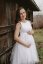 MIDI tehotenské svadobné šaty bez rukávov - Melanie - Veľkosť: XL