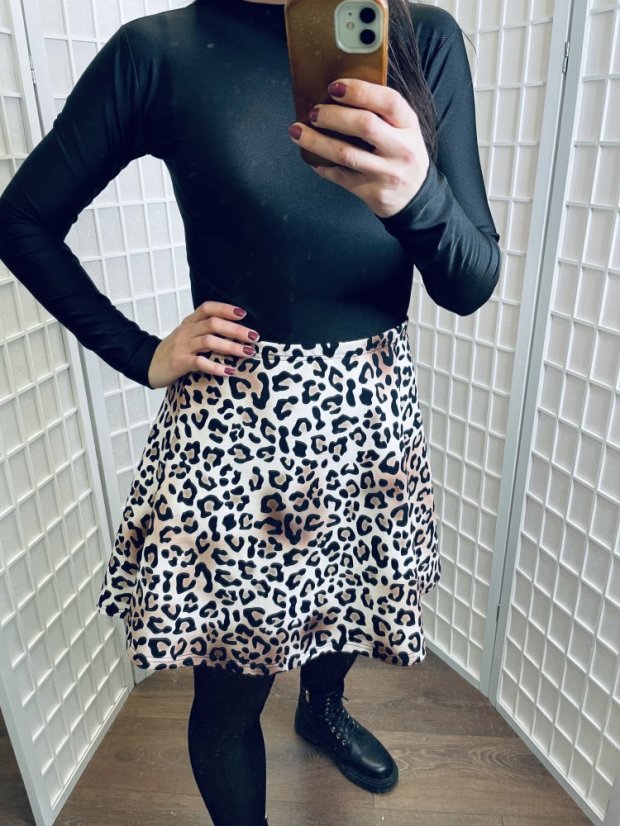 Ačková dámska sukňa - leopard