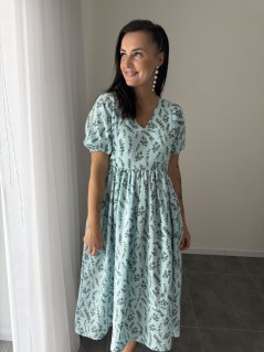 Šaty "Boho Breeze" - mint leaves