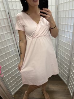 Selene - nočná košielka/šaty na dojčenie - baby ružová