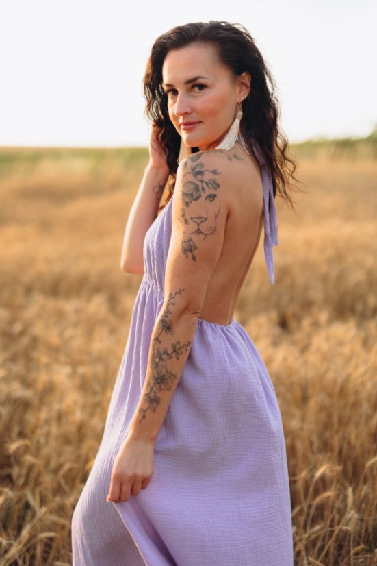 Mušelínové šaty Aria - MAMA  a DCÉRA - rôzne farby a vzory