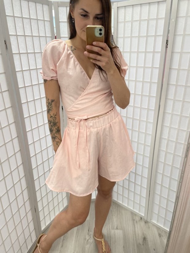 Ľanový 3/4 zavinovací set - rôzne farby