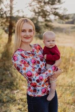 tričko na dojčenie – folk