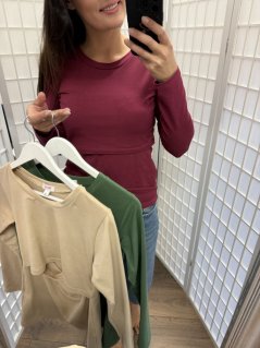 tričko na dojčenie – rôzne farby